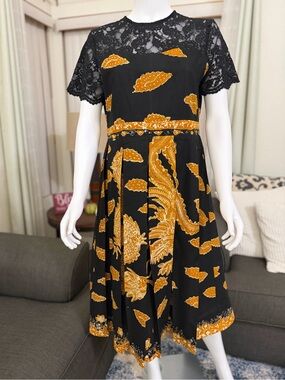 Hand-Drawn Hong Dragon Batik Dress